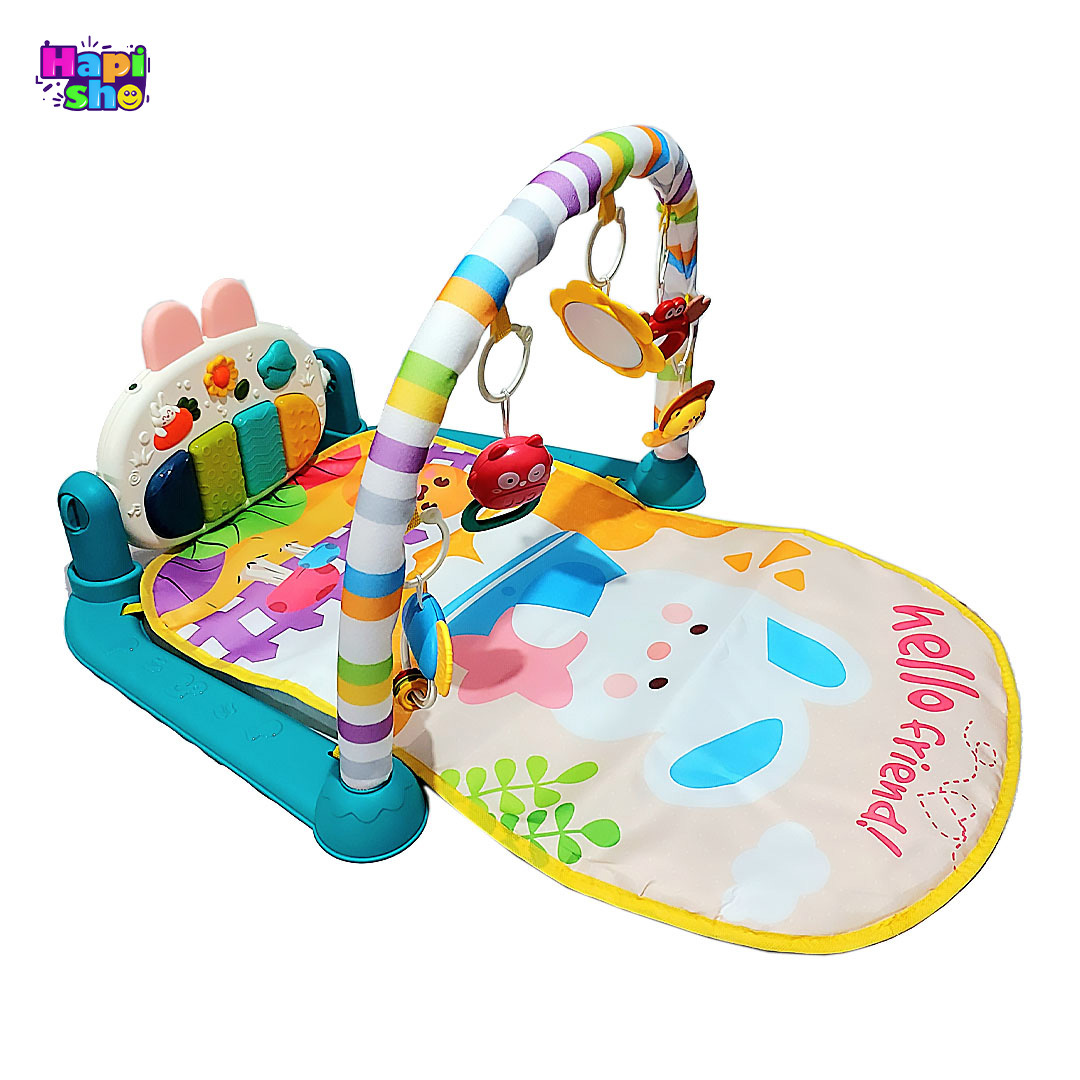  فروش تشک بازی پیانو دار نوزاد 2 کاره با میز بازی و پروژکتور PIANO PLAYGYM 