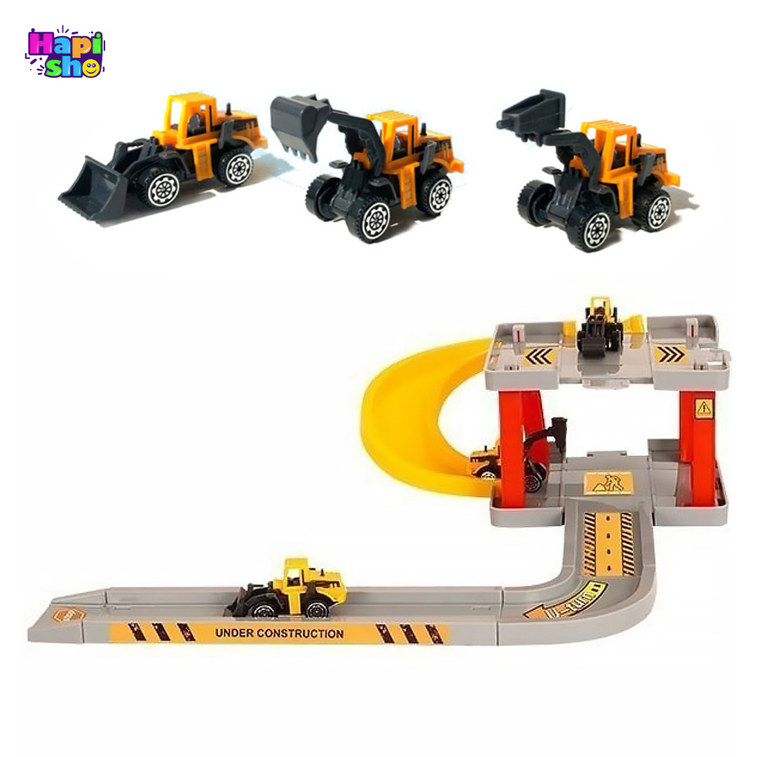 خرید کیت ماشین بازی پارکینگ راهسازی با علائم مدل TRACK ENGINEERING