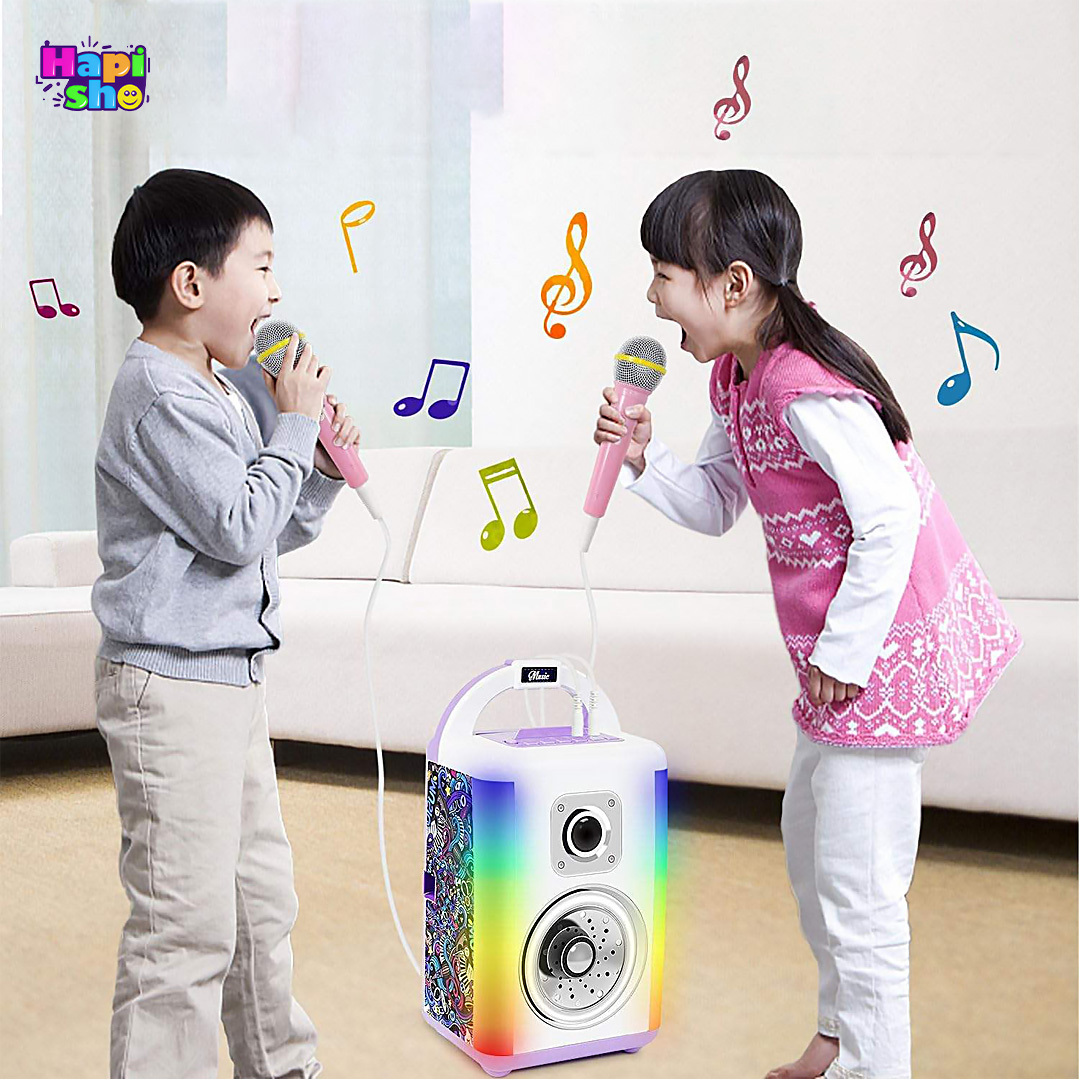  بهترین اسپیکر بلوتوثی میکروفون‌دار با چراغ و قابلیت ضبط و تغییر صدا SOUND BOX–اسباب بازی 