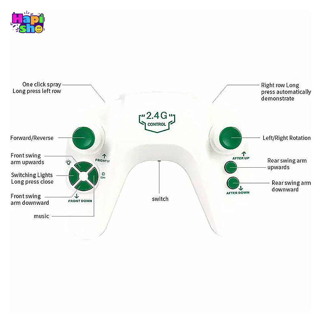 عملکرد ریموت کنترل ماشین کنترلی تبدیلشونده به سگ با قابلیت شلیک تیر ژلهای MACHIN HOUND
