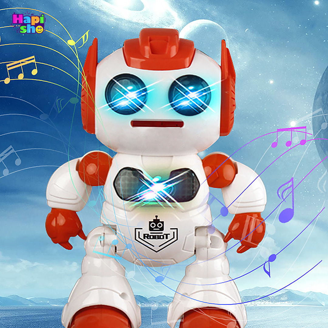  فروش ربات کنترلی دیسک پرتاب کن موزیکال با قابلیت رقص مدل DANCE ROBOT–اسباب بازی 