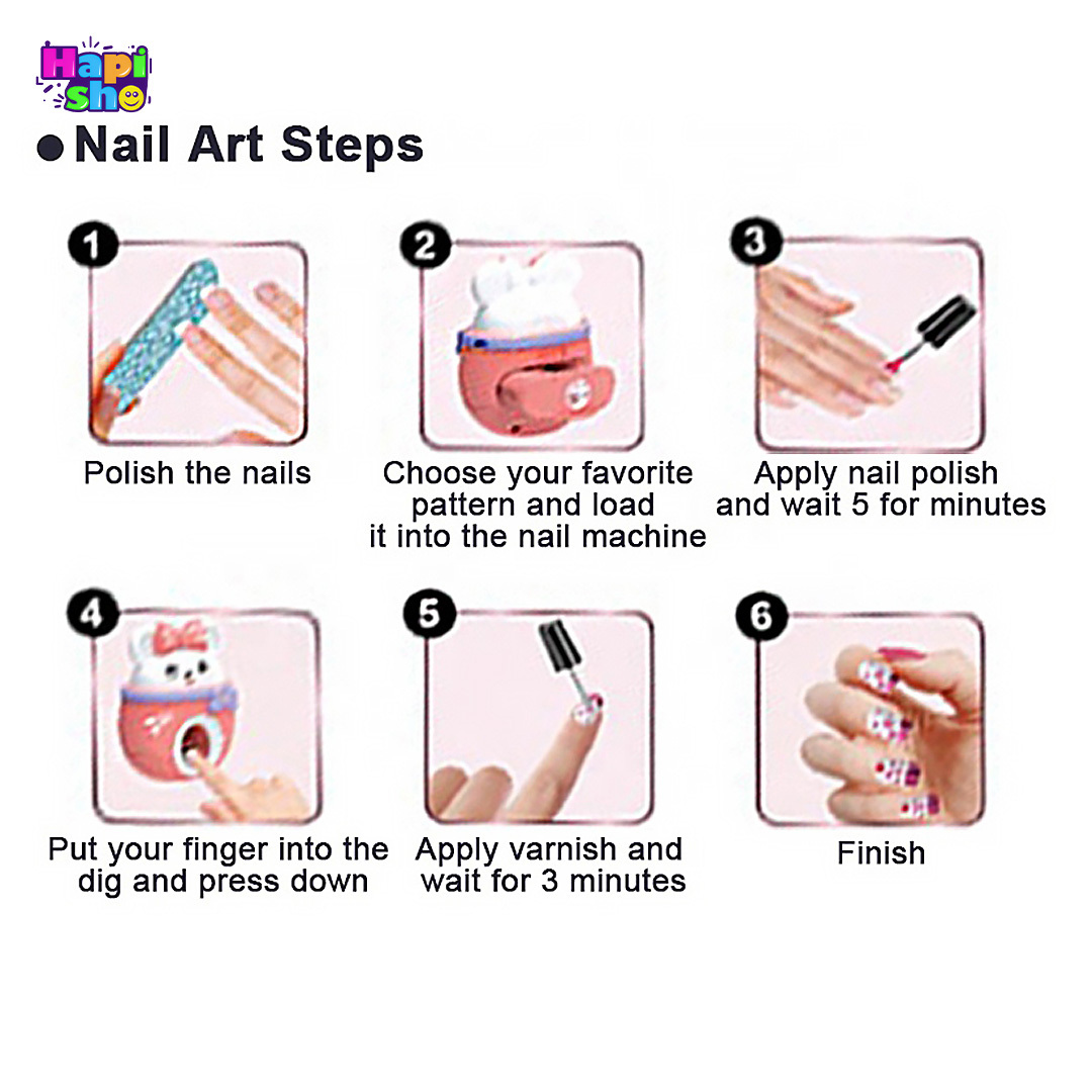  نحوه استفاده استمپر ناخن جدید با خشک‌کن لاک و ست لوازم آرایشی Nail Machine 