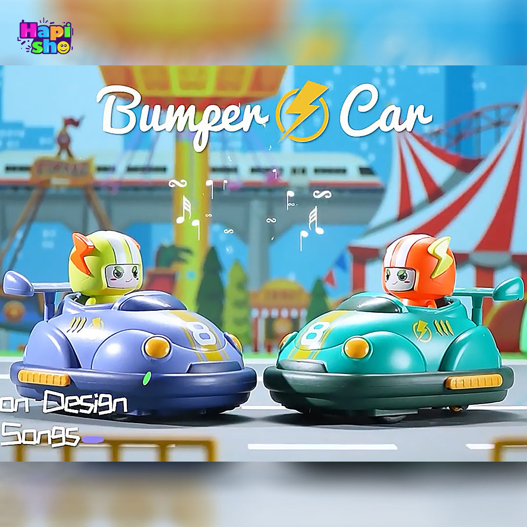  خرید ماشین کنترلی مبارزی دودزا موزیکال ست دو عددی مدل BUMPER CAR–اسباب بازی 