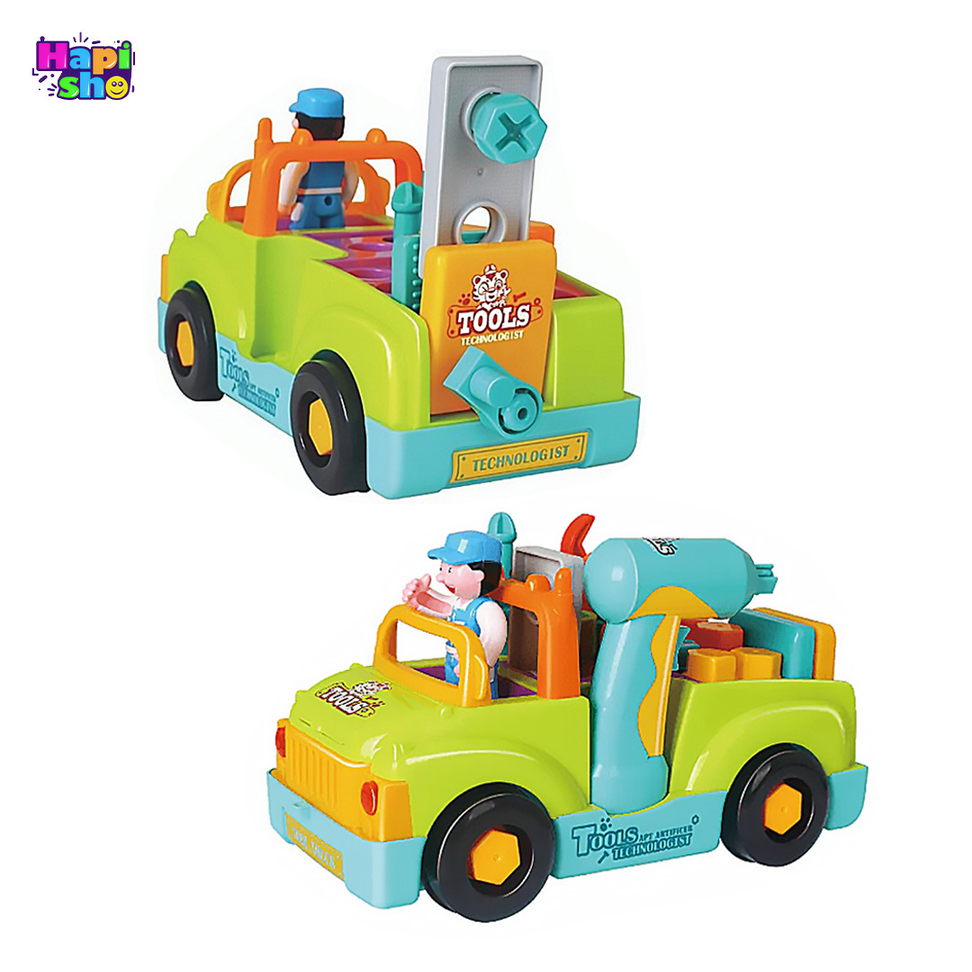 2 نما از اسباب بازی ماشین ابزار هولی تویز موزیکال مدل Hola Toys 6109