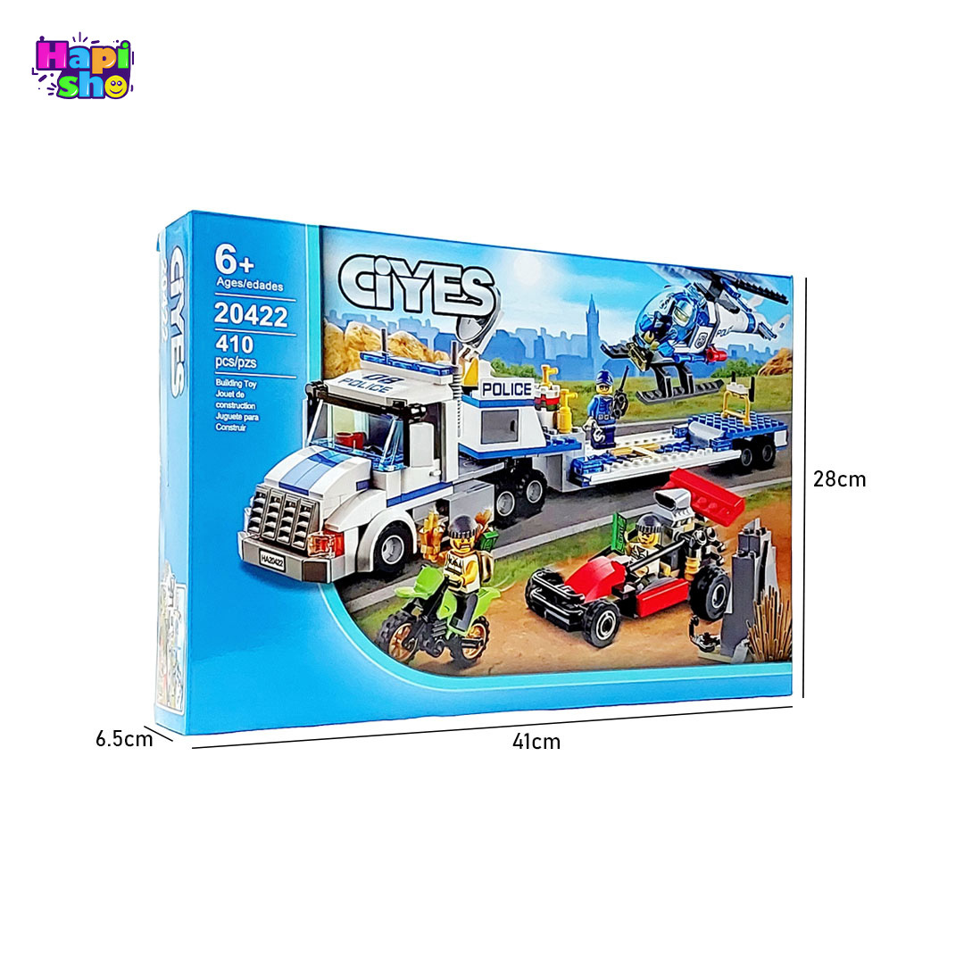  قیمت اسباب بازی لگو پلیس سیتی 410 قطعه‌ با فیگور مدل 20422 CiYES–اسباب بازی لگو 