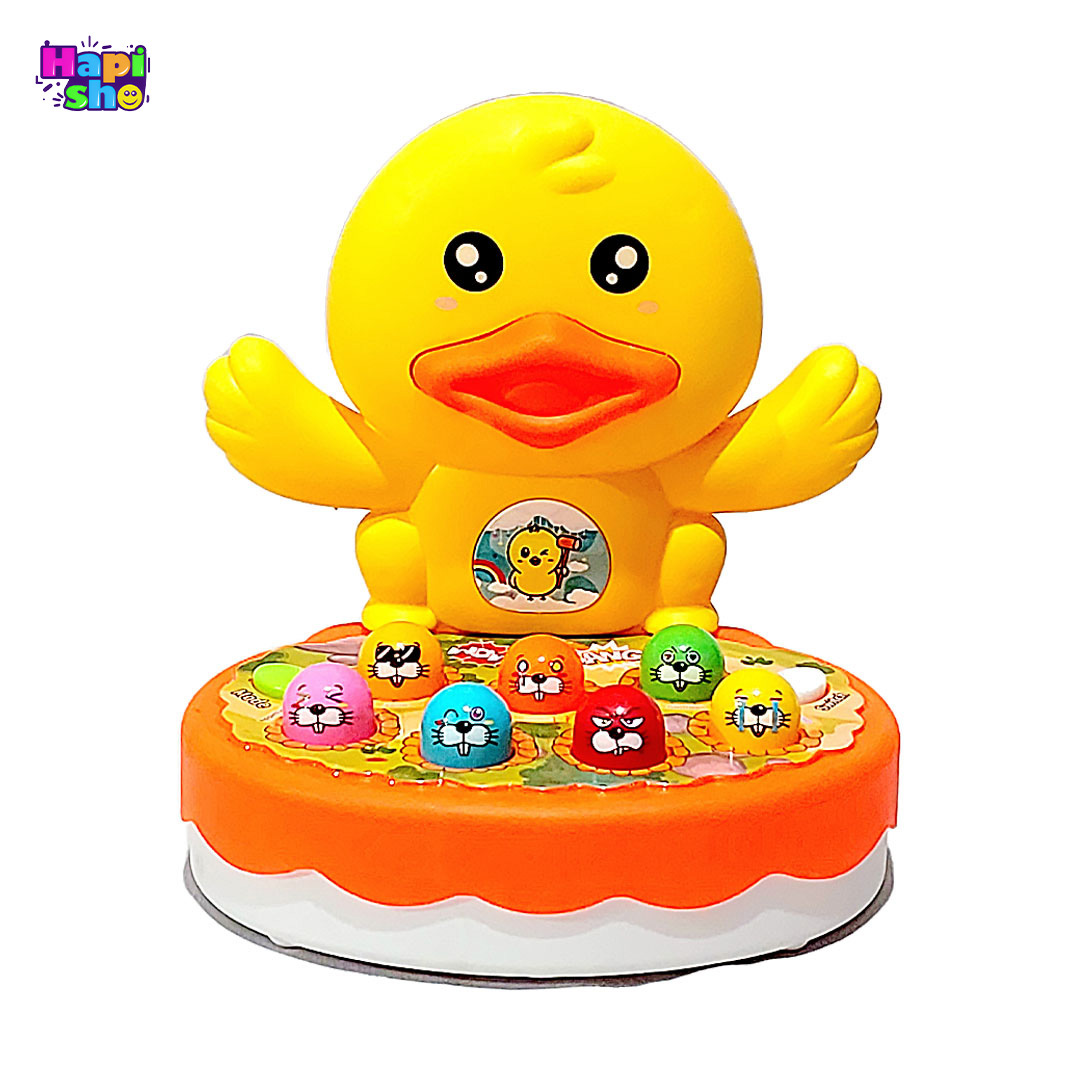  قیمت اسباب بازی چکش و موش موزیکال چراغ دار طرح اردک WHACK A MOLE–اسباب بازی 