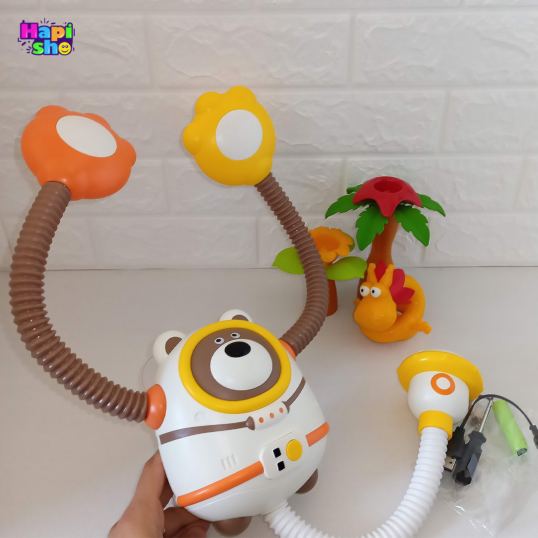 بهترین اسباب بازی دوش حمام کودک طرح خرس فضانورد SHOWER BATH TOYS