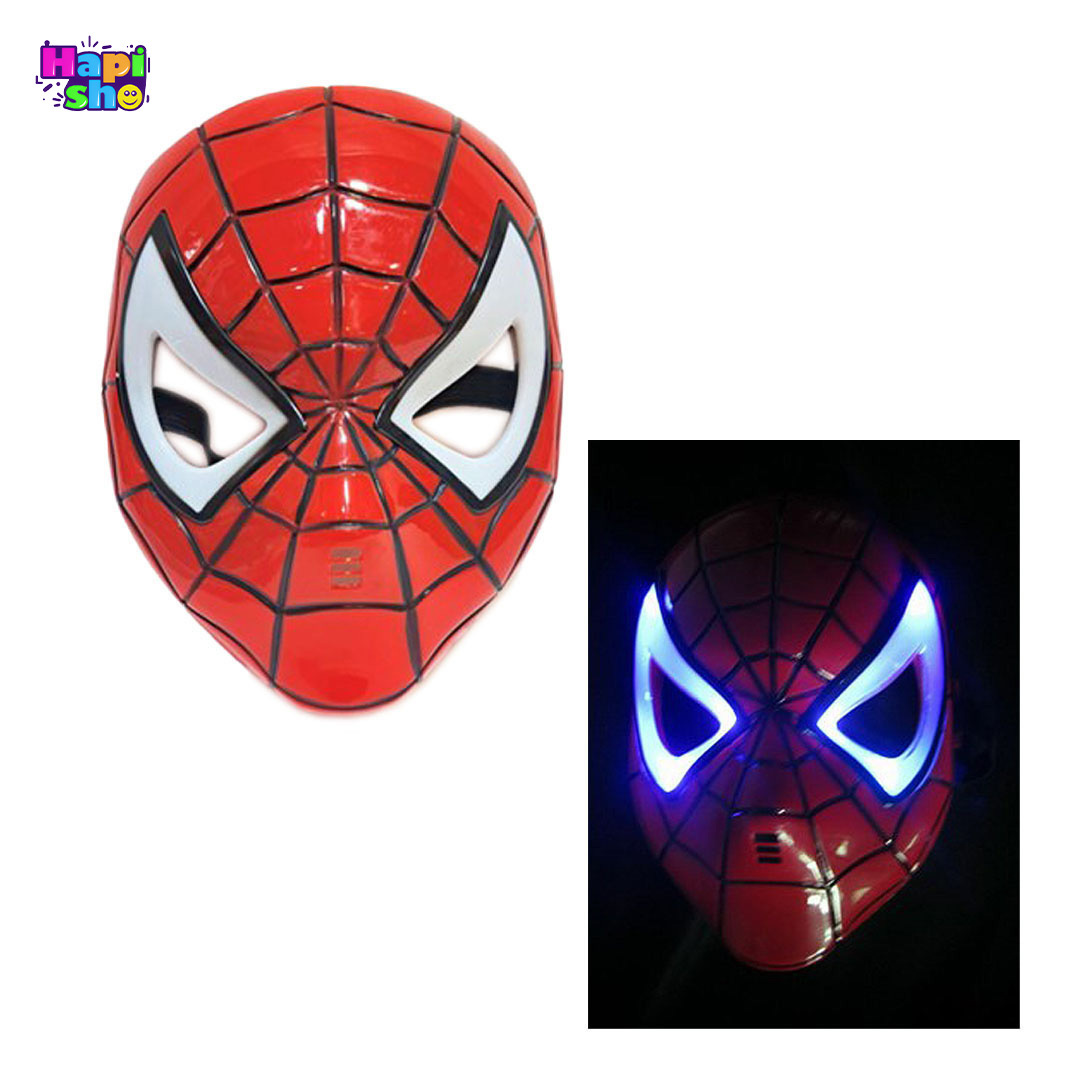 ماسک مرد عنکبوتی تار انداز مرد عنکبوتی با ماسک چراغ دار و دستکش مدل HERO ATTACK