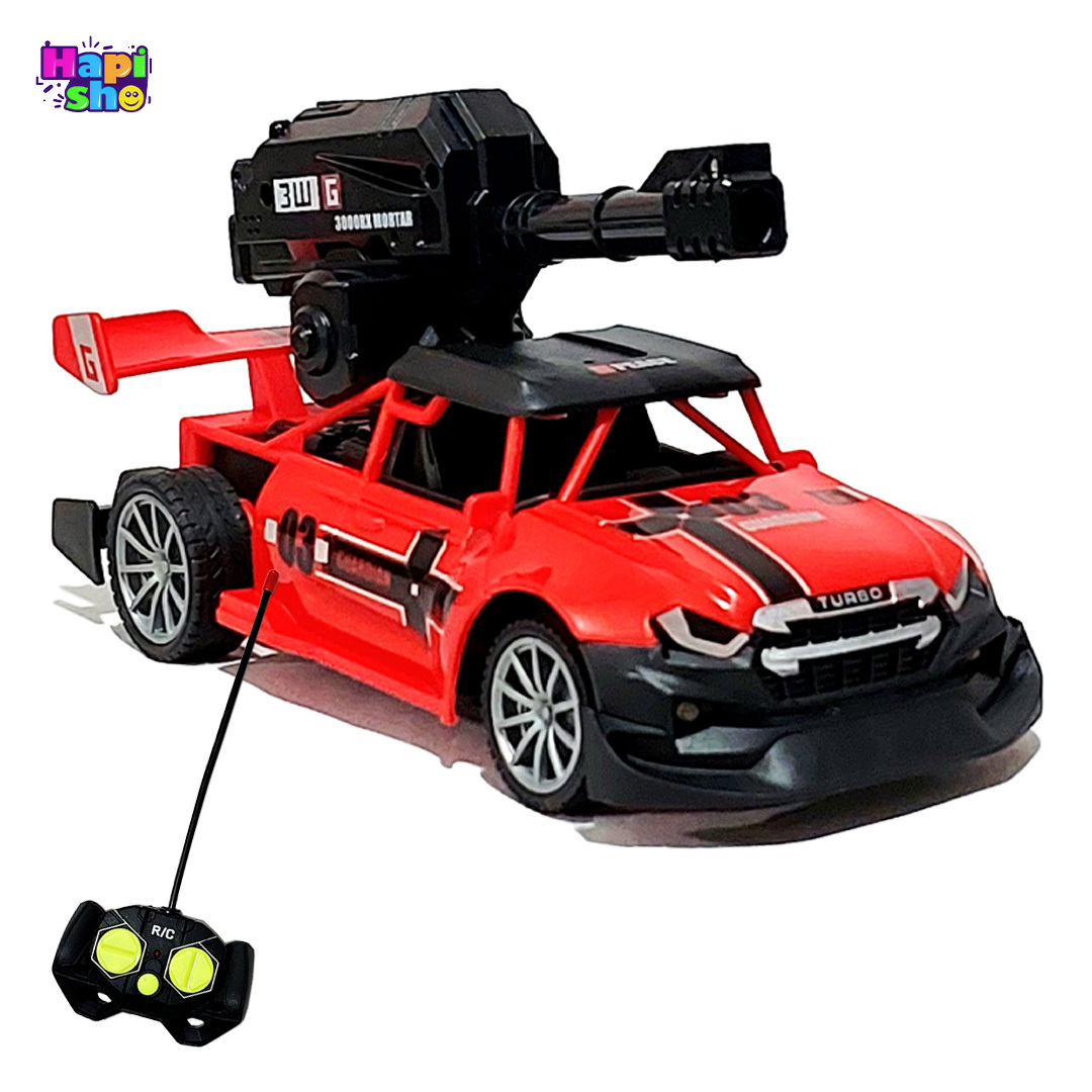 فروش ماشین کنترلی شارژی تیر پرت کن مدل Shooting Bullet Racing Car