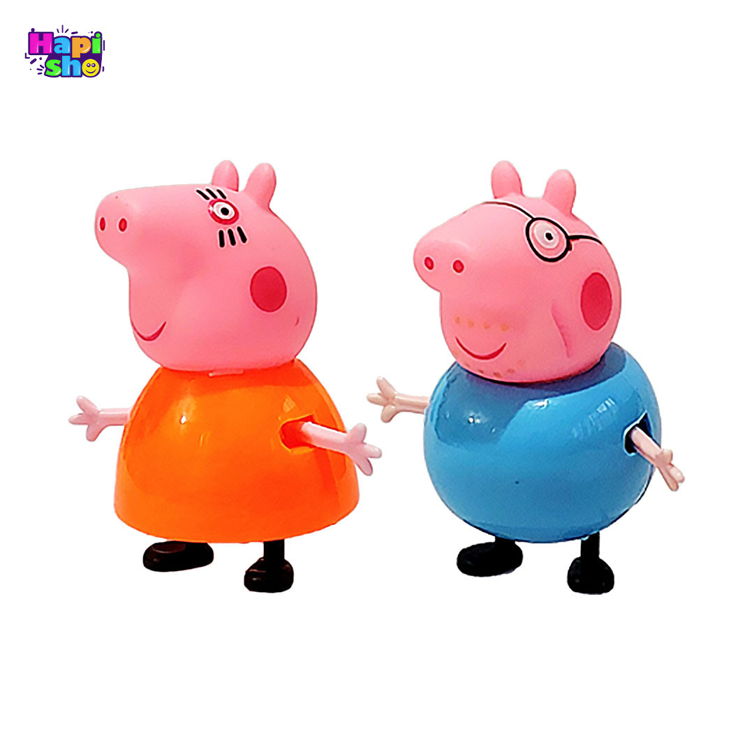  قیمت فیگور خانواده پپاپیگ جدید مجموعه 11 عددی مدل Happy Pig–اسباب بازی 