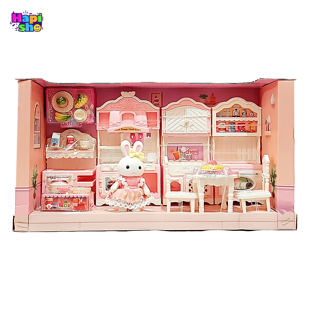 خرید اسباب بازی خانه عروسکی خرگوش مدل آشپزخانه FUN RABBIT PLAY HOUSE