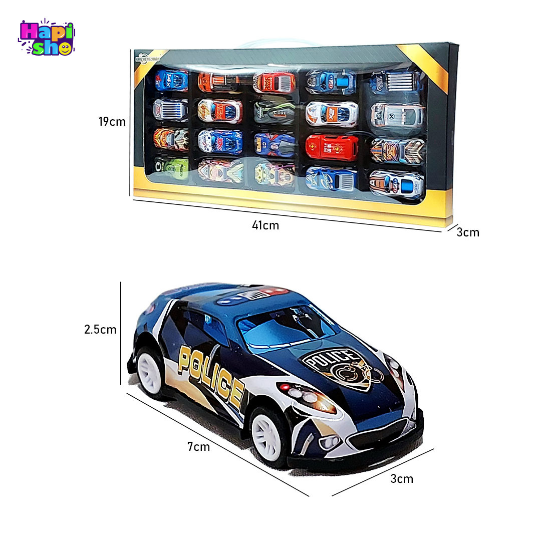  ابعاد و اندازه ماشین عقب کش فلزی خارجی ۲۰ عددی با تنوع مدل و رنگ‌بندی 