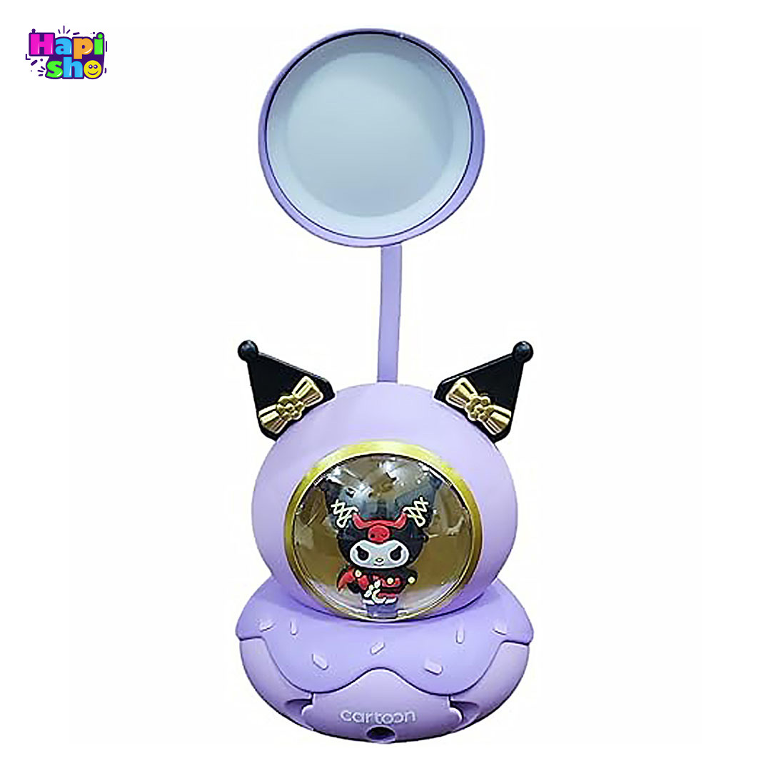  فروش چراغ مطالعه فانتزی شارژی کرومی طرح دونات تراشدار با جا قلمی MINI LAMP–اکسسوری کودک 