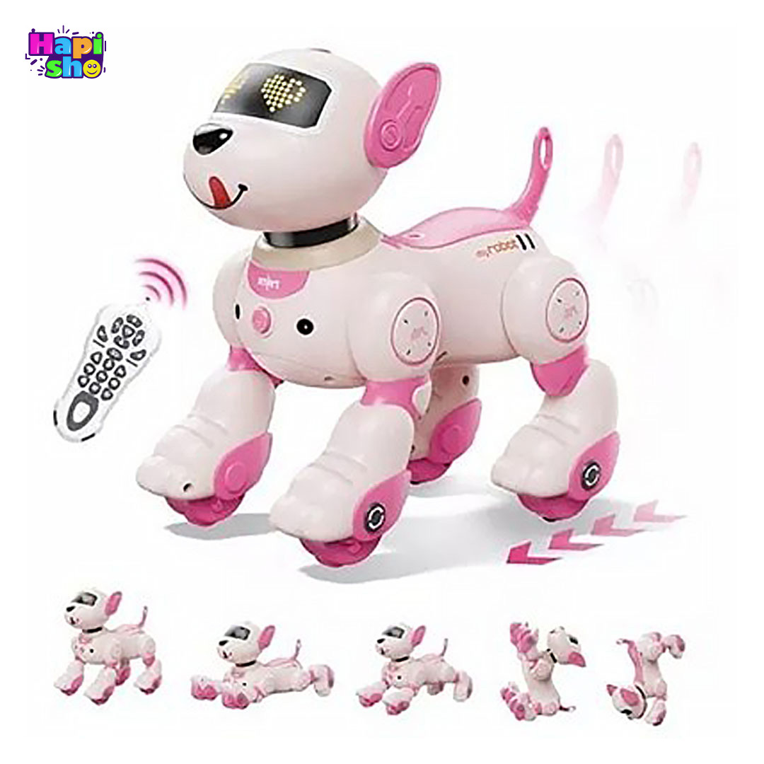  ربات سگ کنترلی هوشمند سنسوردار مدل INTELLECT VOICE STUNT DOG–اسباب بازی ربات 
