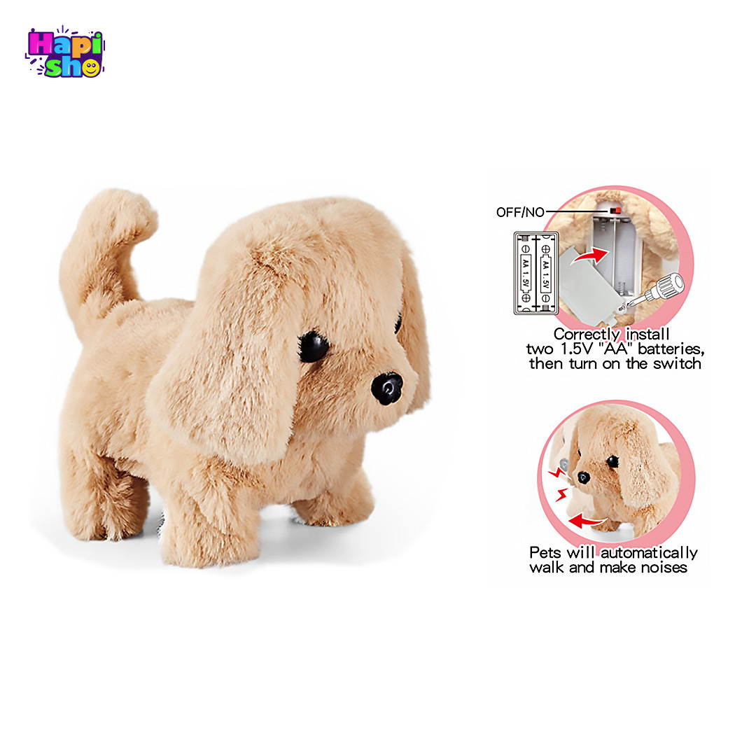  فروشعروسک سگ رباتیک پشمالو با باکس و لوازم Electric Pet World 