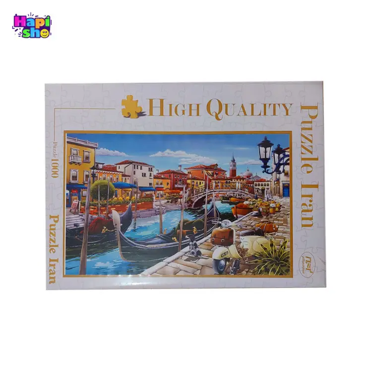 پازل 1000 تکه طرح رودخانه ونیز ایتالیا در ابعاد 48*68 سانتی متر_اسباب بازی