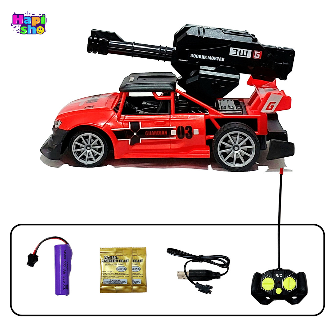 اقلام همراه ماشین کنترلی شارژی تیر پرت کن مدل Shooting Bullet Racing Car