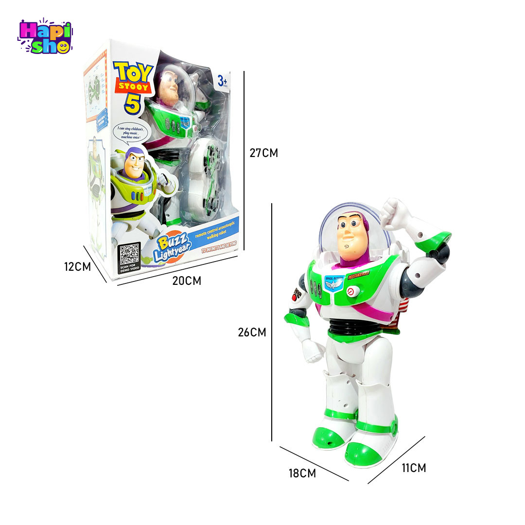  قیمت اسباب بازی ربات بازلایتر کنترلی شارژی با موزیک و چراغ مدل TOY STORY 5_اسباب بازی 