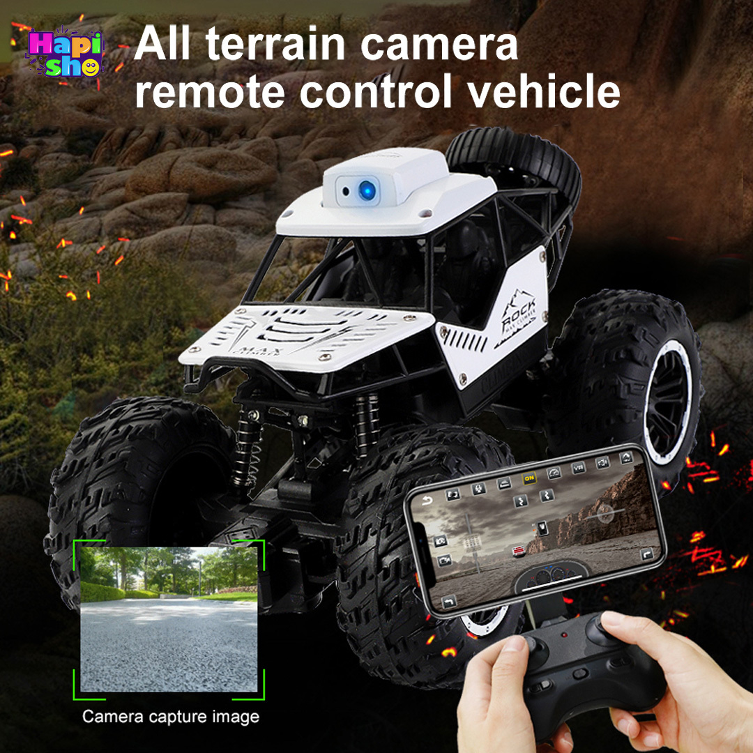  خرید ماشین کنترلی آفرود دوربین‌دار شارژی با چراغ مدل CLIMBING OFF-ROAD–اسباب بازی 