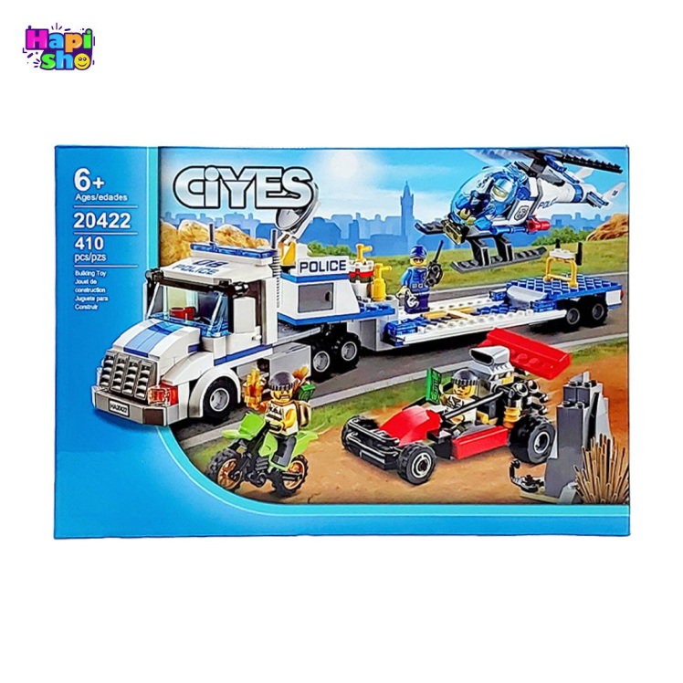 اسباب بازی لگو پلیس سیتی 410 قطعه‌ با فیگور مدل 20422 CiYES–اسباب بازی لگو