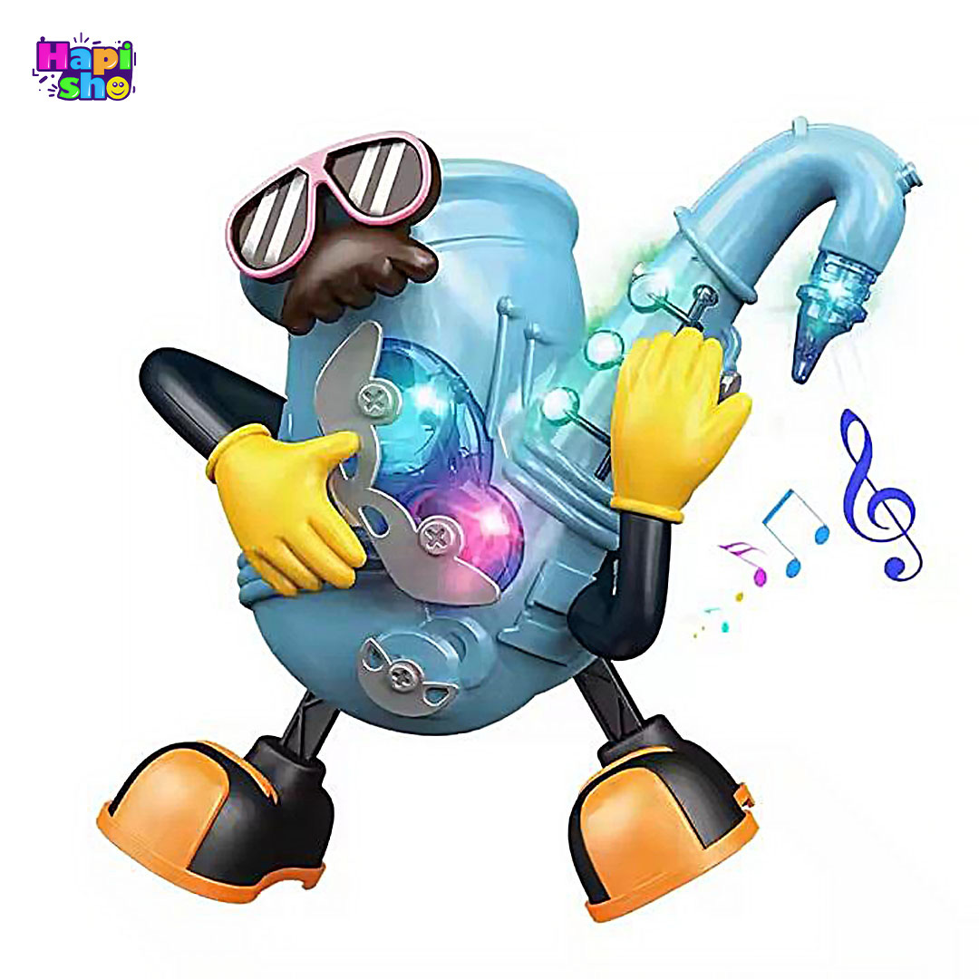  اسباب بازی ربات موزیکال رقصنده با چراغ مدل ساکسیفون مستر راک MR ROCK–اسباب بازی 