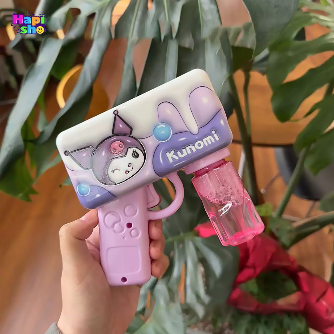  فروش تفنگ حباب ساز مخزن دار کرومی مدل ELECTRIC BUBBLE GUN 