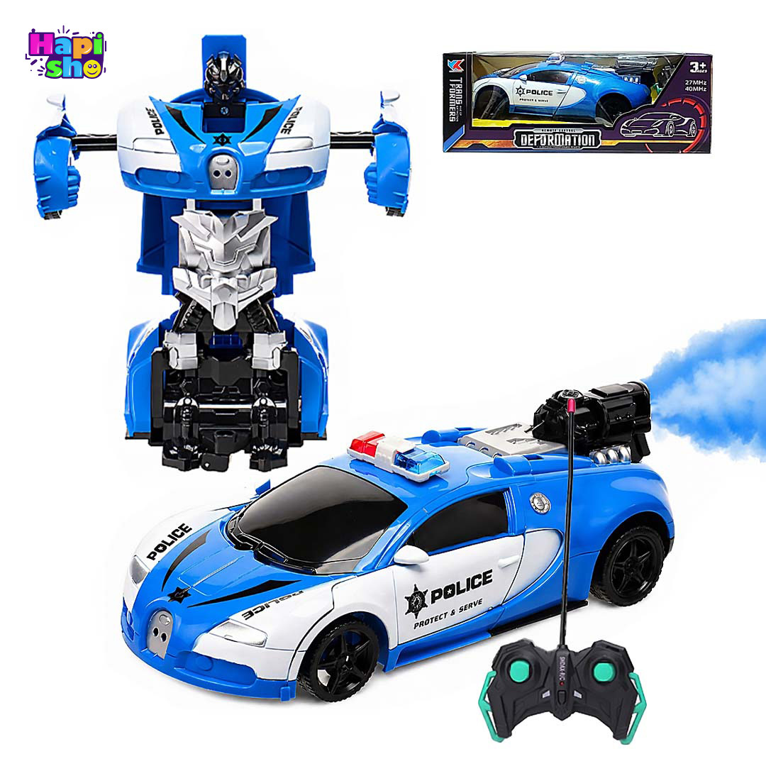 ماشین کنترلی پلیس دودزا با قابلیت تبدیل به ربات مدل CAR ROBOT