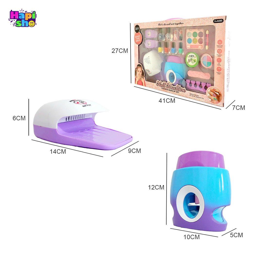  فروش استمپر ناخن کودک با خشک کن لاک و ست لوازم آرایشی اسباب بازی DIY 