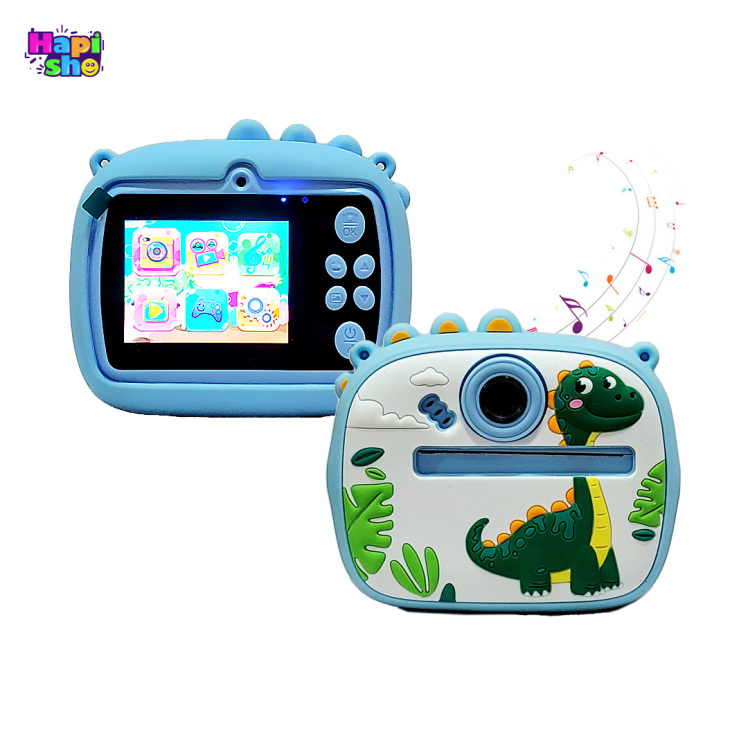 دوربین عکاسی بچه گانه با چاپ فوری طرح دایناسور DIGITAL MINI CAMERA