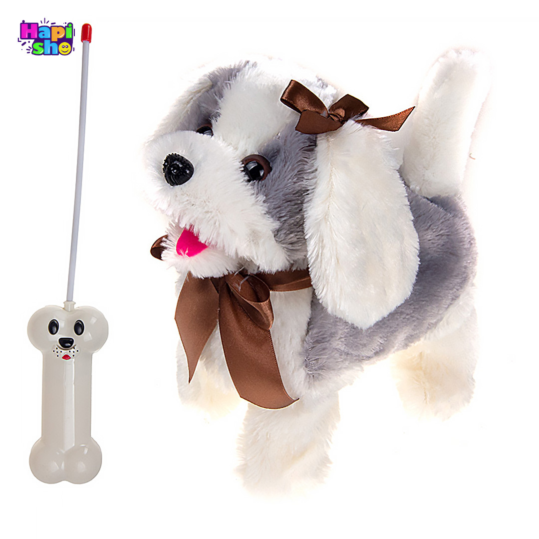  خرید اسباب بازی سگ کنترلی پشمالو با قابلیت راه رفتن و صدای پارس REMOTE DOG–اسباب بازی 