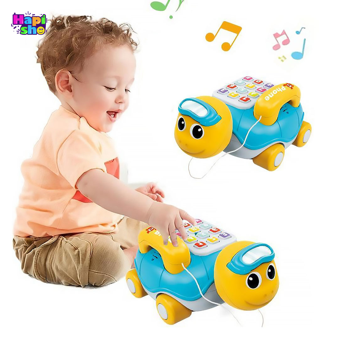 خرید تلفن اسباب بازی موزیکال کودک مدل لاک پشت Cartoon Turtle Phone