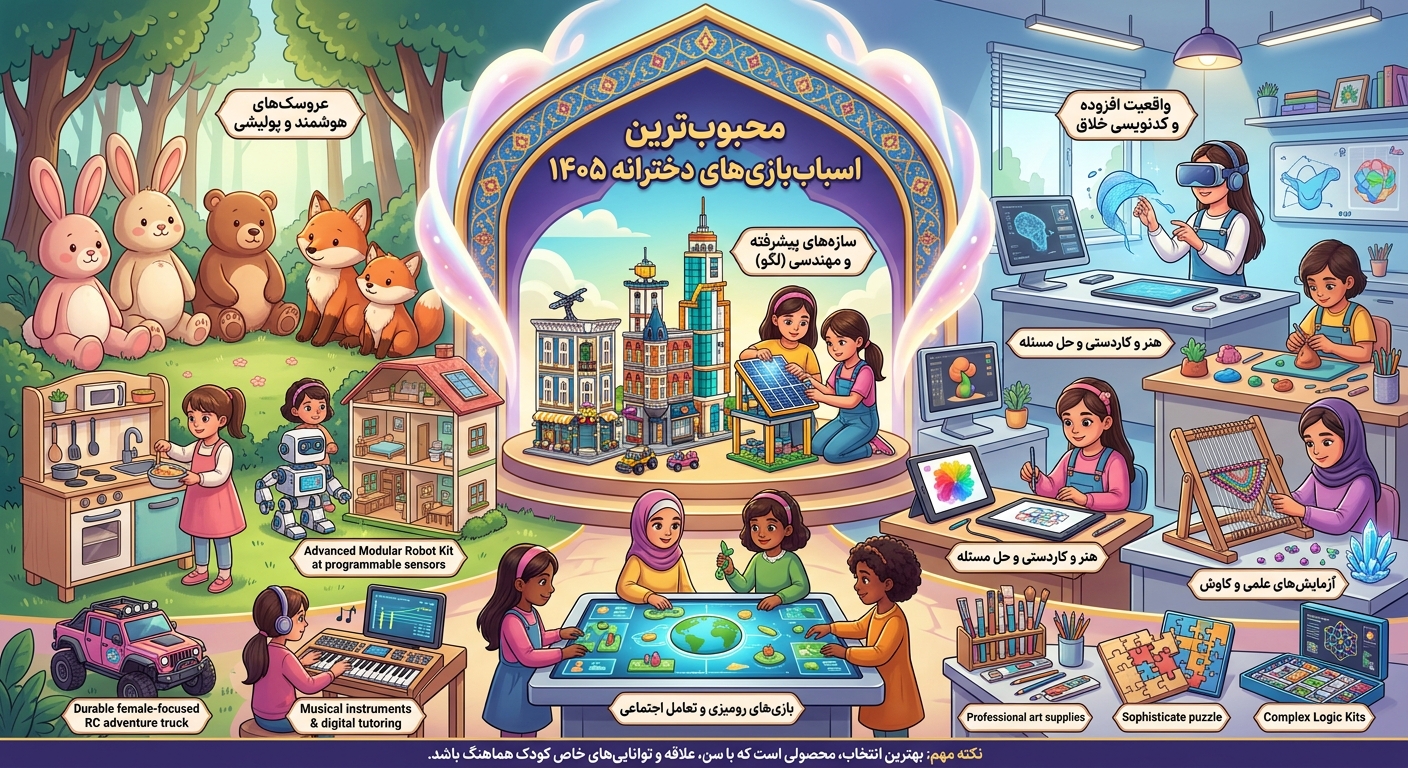 پرفروشترین اسباب بازی دخترانه در سال ۱۴۰۵