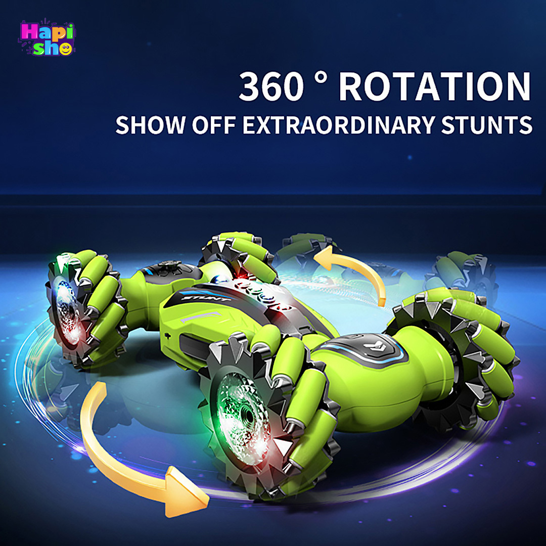  بهترین ماشین کنترلی کرمی دودزا کمرشکن با ریموت جدید و باتری شارژی MULTIFUNCTION STUNT–اسباب بازی 