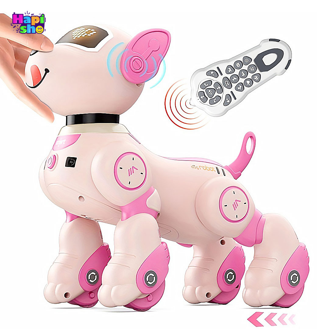  سنسور لمسی بدن ربات سگ کنترلی هوشمند سنسوردار مدل INTELLECT VOICE STUNT DOG–اسباب بازی ربات 