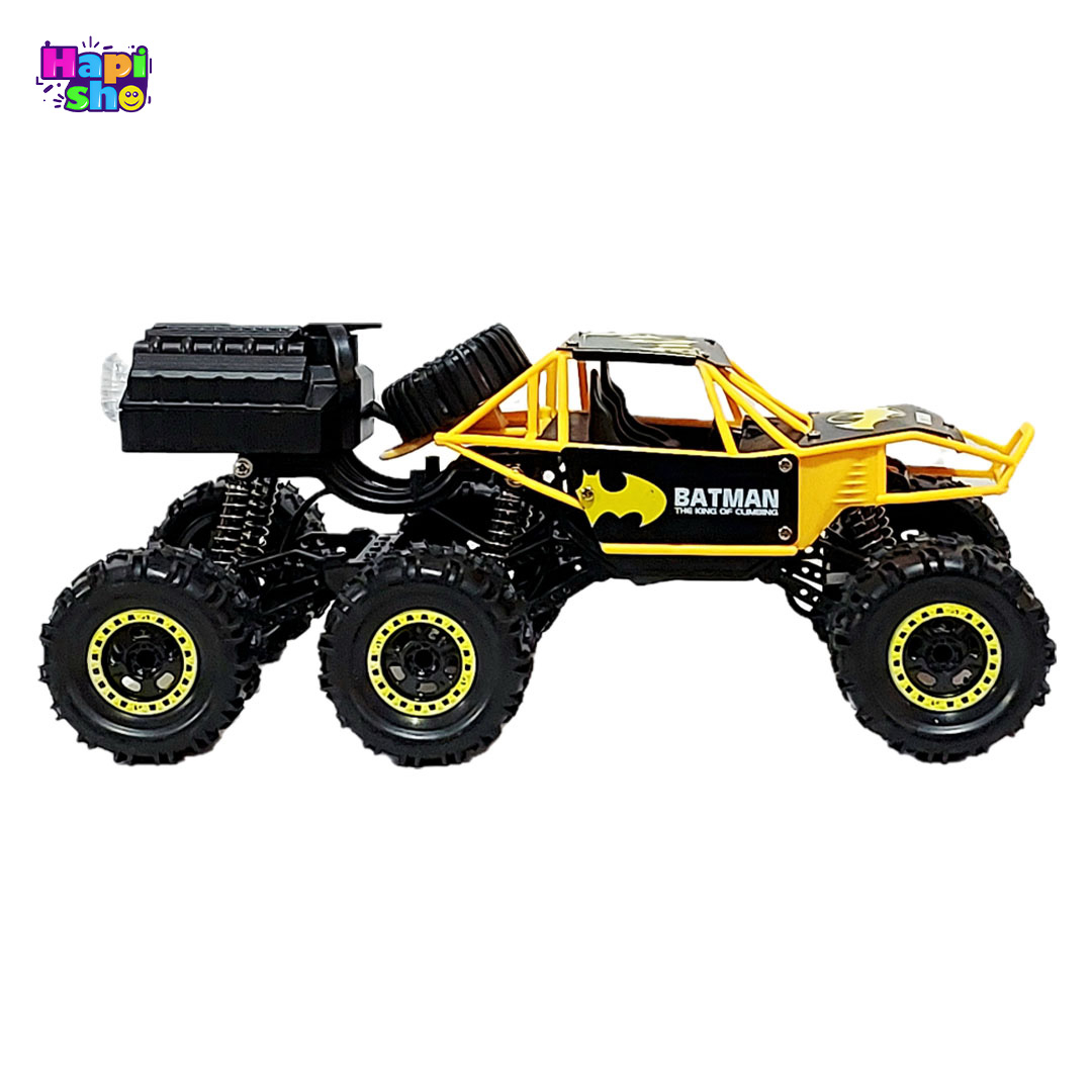  خرید ماشین کنترلی آفرود شش چرخ دودزا مدل بتمن Batman Spray Car 