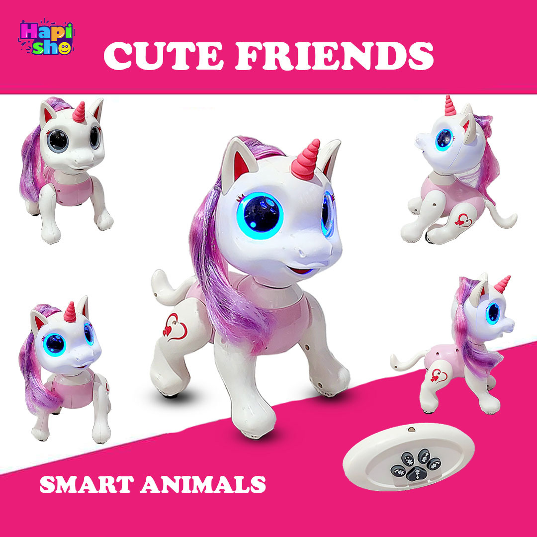  فروش اسباب بازی ربات کنترلی پونی چراغ دار مدل CUTE FRIENDS SMART ANIMAL–اسباب بازی 