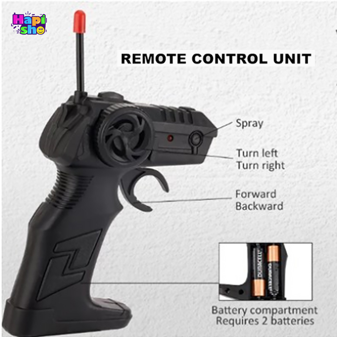 مشخصات کلیدها و باطری ریموت کنترل تفنگی ماشین کنترلی آفرود