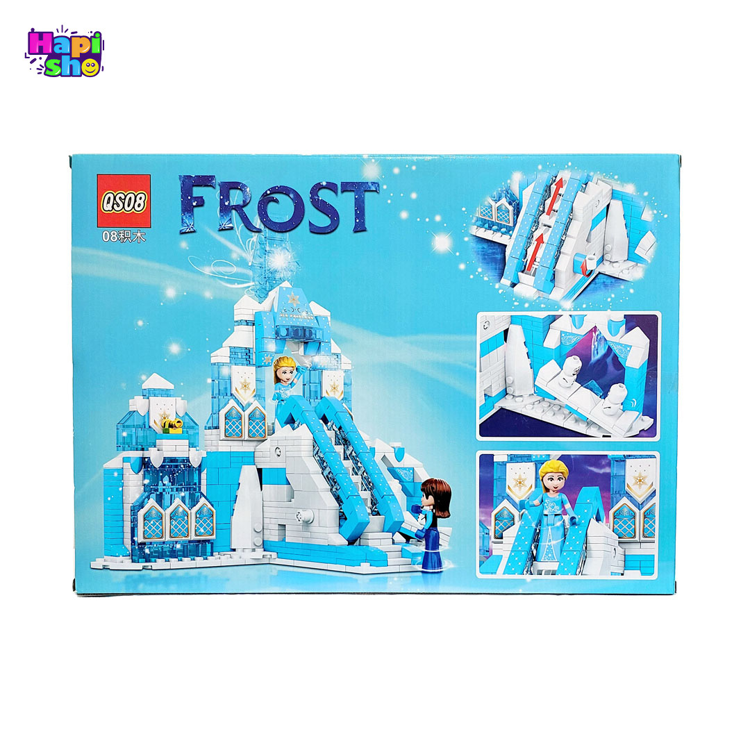  بهترین لگو دخترانه قصر بزرگ آنا و السا با پله برقی متحرک 890 قطعه ای FROST GIRL_اسباب بازی 