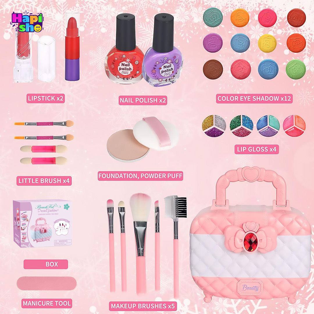 اقلام همراه اسباببازی لوازم آرایشی کیفی با لوازم واقعی مدل Dream Fashion