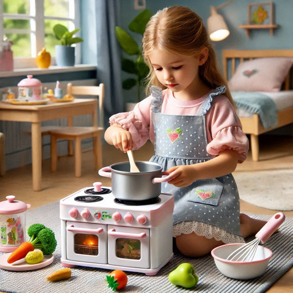 اسباب‌بازی آشپزی دخترانه با وسایل واقعی