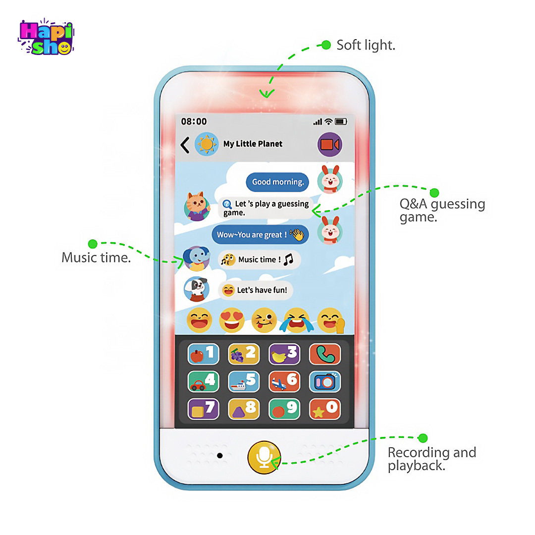  خرید موبایل اسباب بازی موزیکال لمسی با ضبط صدا هولی تویز Education Phone 