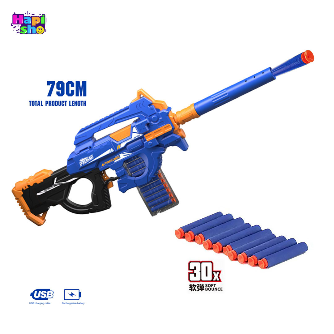  اسباب بازی تفنگ رگبار تیر فومی بزرگ شارژی مدل FULLY MOTORIZED BLASTER–اسباب بازی 