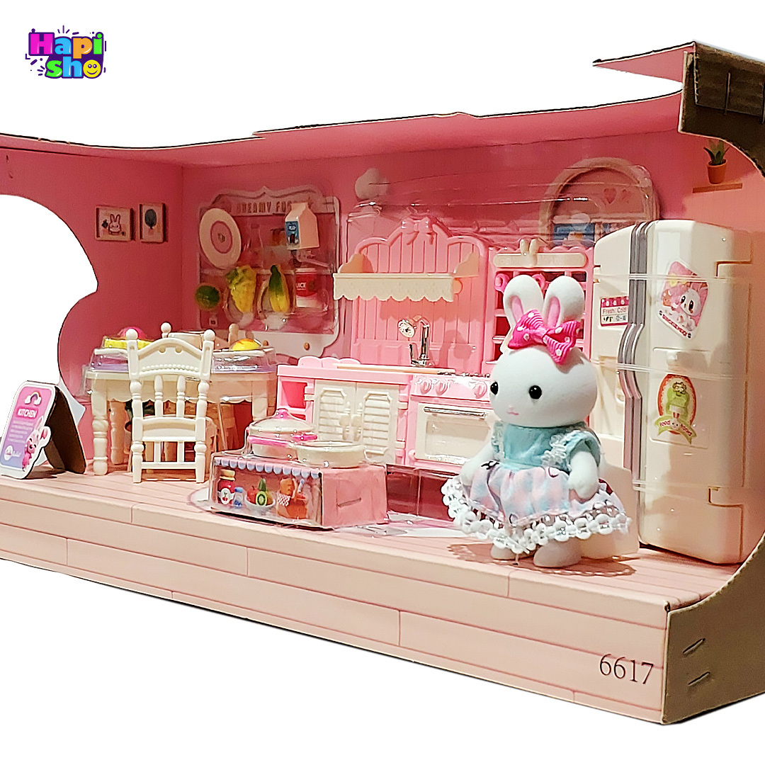  قیمت ست اسباب بازی خانه خرگوش مدل آشپزخانه با وسایل FUN RABBIT PLAY HOUSE 