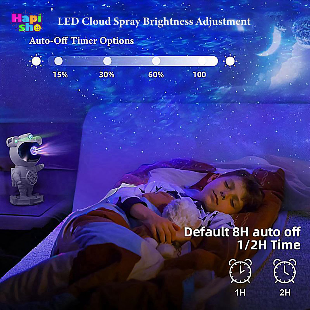  بهترین چراغ خواب فضانورد کهکشانی اسپیکر دار با کنترل ASTRONAUT STAR LIGHT–اکسسوری کودک 