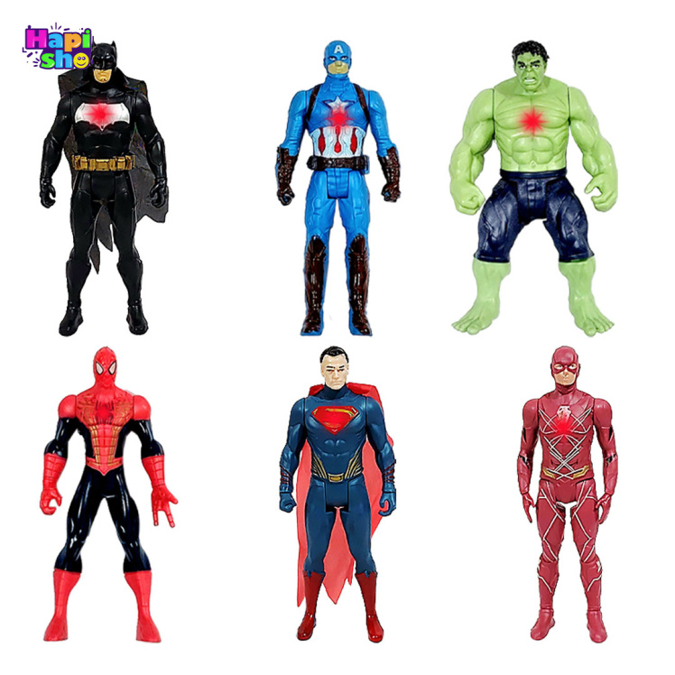 اکشن فیگور شخصیتهای مارول چراغدار ۶ عددی مدل AVENGERS AGE OF ULTRON–اسباببازی