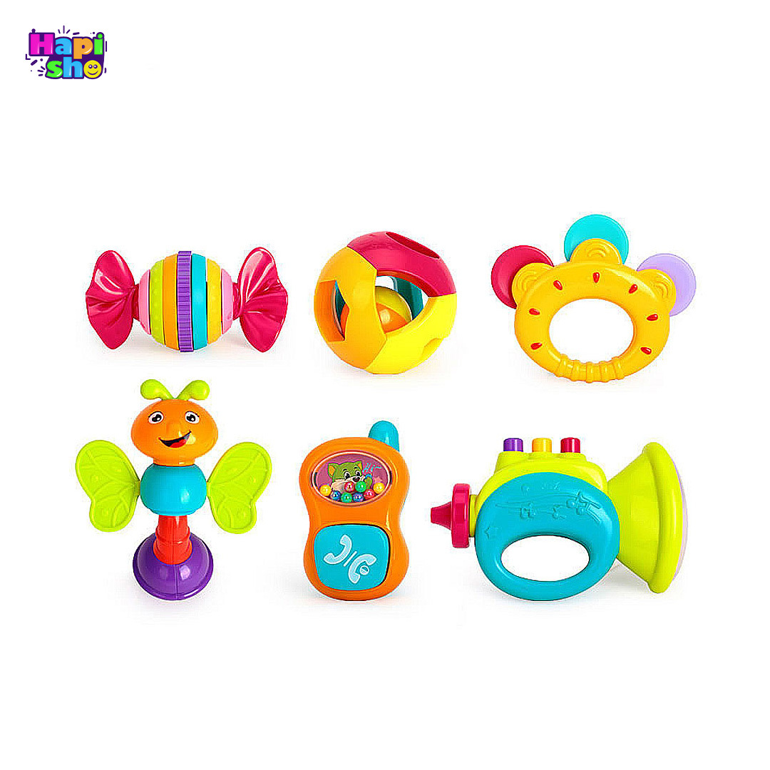  جغجغه خارجی هولی تویز با دندانگیر 6 عددی HOLA TOYS_اسباب بازی 