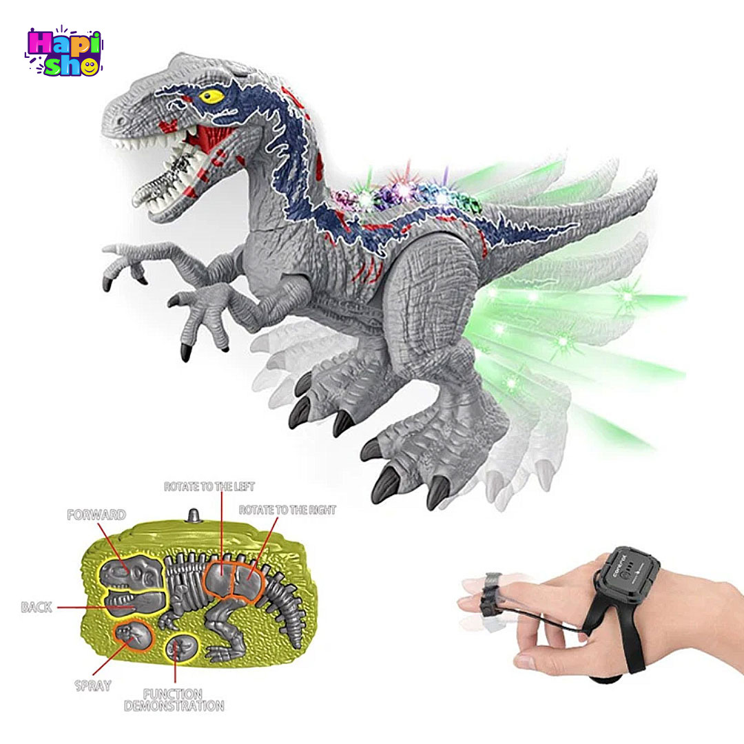  خرید دایناسور کنترلی تیرکس دودزا ۲ ریموته مدل DINOSAUR WORLD 
