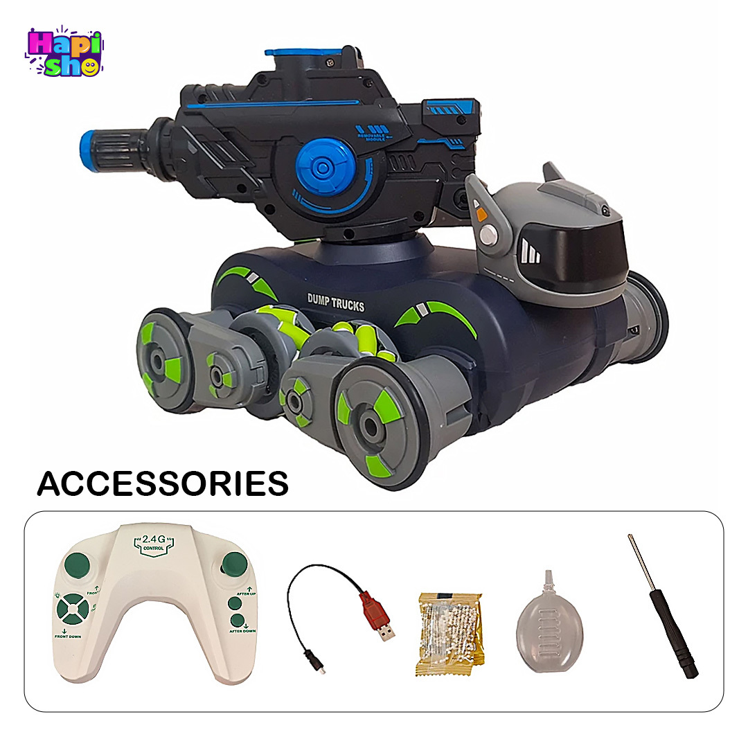 اقلام همراه ماشین کنترلی تبدیلشونده به سگ با قابلیت شلیک تیر ژلهای MACHIN HOUND