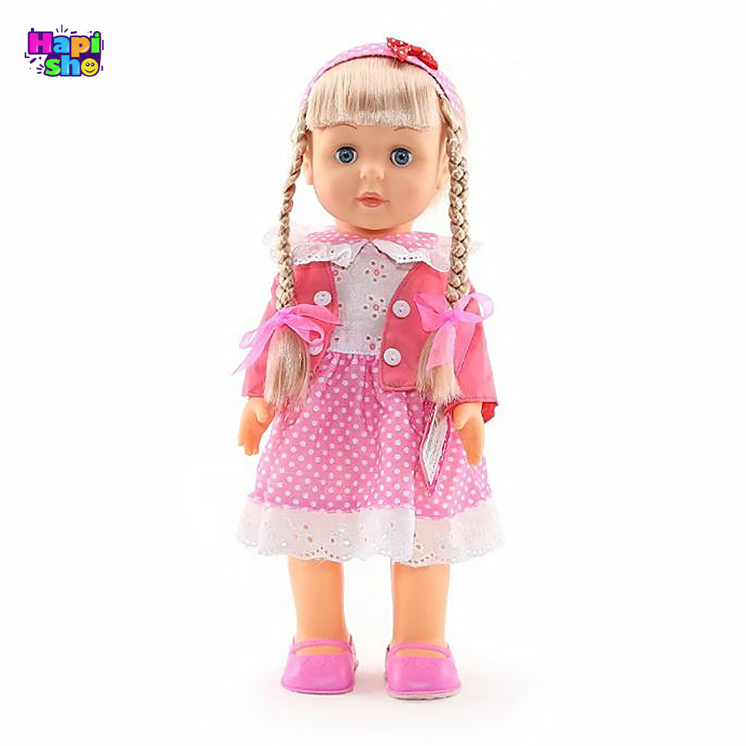  خرید عروسک دخترانه راه‌رونده سخنگو با واکنش به کف زدن Belinda Walking Doll–اسباب بازی 