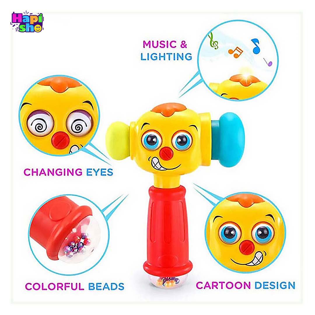 جزییات و مشخصات جغجغه چکشی موزیکال هولی تویز مدل 3115 Hola Toys